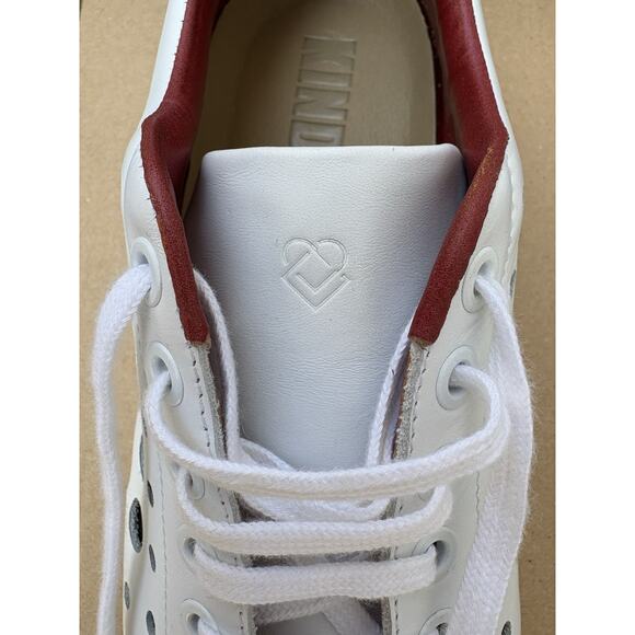 Liebeskind Sneakers Womens Size 9 Leather White Black Holes Lace Up Quiet Luxury - Picture 12 of 15